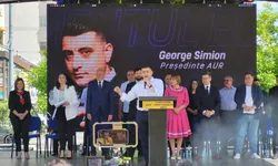 AUR Vaslui şi-a lansat candidaţii la alegerile din 9 iunie în prezenţa liderului George Simion