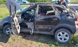 Accident rutier în localitatea Stroiești Un autoturism a părăsit carosabilul și s-a răsturnat 8211 FOTO