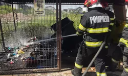 Incendiu la un punct de colectare al deşeurilor din Iaşi. Pompierii intervin cu mai multe echipaje 8211 FOTO UPDATE