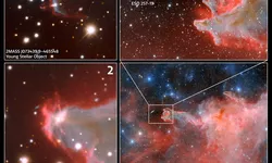 Mâna lui Dumnezeu un fenomen cosmic extrem de rar la 1.300 de ani-lumină de Pământ surprinsă de un telescop 8211 FOTO