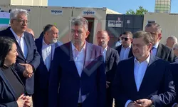 Premierul Marcel Ciolacu și ministrul Alexandru Rafila au ajuns pe șantierul de la Spitalul Regional de Urgență 8211 FOTO