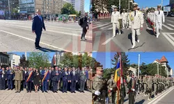 Paradă militară desfăşurată cu prilejul Zilei Europei și a Independenţei de Stat a României la Iaşi. Nicolae Ciucă cască gura în centrul orașului 8211 UPDATE GALERIE FOTO