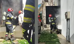 Pericol de explozie în Botoșani după ce un transformator electric pe bază de ulei a luat foc