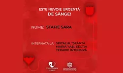 Apel umanitar pentru o pacientă în vârstă de 13 ani bolnavă de leucemie care este internată la Spitalul Clinic de Copii Sf. Maria Sara Stafie are nevoie urgent de sânge 8211 FOTO