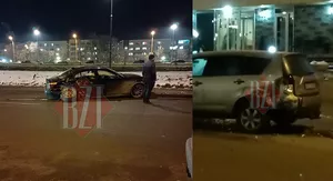 Accident rutier în Tudor Vladimirescu. Două autoturisme s-au făcut praf după ce s-au izbit 8211 FOTO