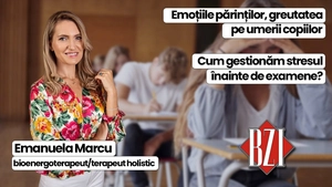 Stresul examenelor, o provocare pentru elevi și părinți! Emanuela Marcu, bioenergoterapeut și terapeut holistic, invitată la BZI LIVE vine cu soluții pentru gestionarea perioada examenelor, atât pentru elevi cât și pentru părinții lor