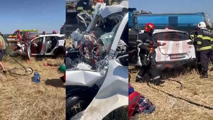 Accident rutier grav la ieșire din Tg. Frumos. Un bărbat a murit, iar o femeie și două fetițe sunt rănite grav. În urma coliziunii, un autoturism a luat foc – UPDATE