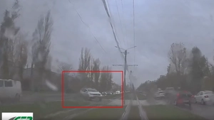 Iată momentul producerii accidentului rutier de pe Calea Chișinăului. Impactul, surprins de camera de bord a tramvaiului