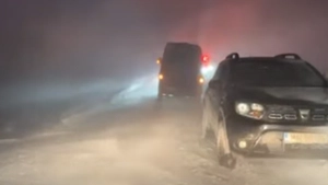 Trafic reluat pe DN 2, la Bălcăuți. Viscol și vizibilitate redusă în zonă