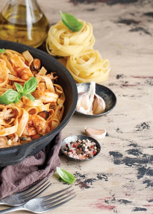 Rețeta de paste tagliatelle cu fructe de mare! Iată cum le poți face chiar la tine acasă!