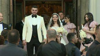Imagini de la nunta fiicei lui Gigi Becali. Cum a arătat rochia miresei