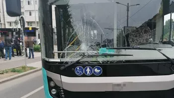 În autobuz se aflau 40 de persoane și niciuna dintre acestea nu a suferit vreo leziune