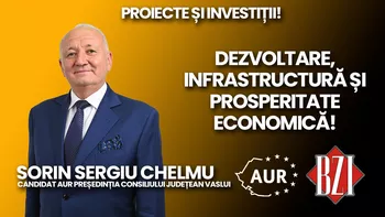 Sorin Sergiu Chelmu candidat AUR la președinția Consiliului Județean Vaslui dialoghează la BZI LIVE despre dezvoltare infrastructură și economie