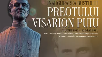 Ateneul Național din Iași inaugurează bustul preotului Visarion Puiu