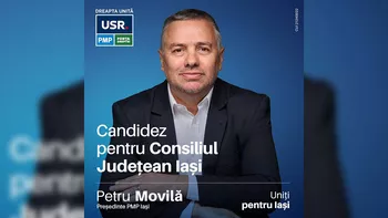 Petru Movilă candidat pentru funcția de președinte al CJ Iași Avem nevoie de o schimbare reală