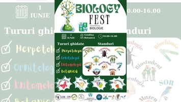 BiologyFEST la Grădina Botanică din Iași! Experimente, tururi și activități pentru copii, de 1 Iunie