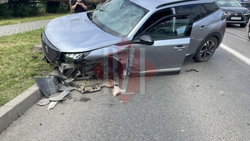 Momentul impactului accidentului din Tudor Vladimirescu – EXCLUSIV