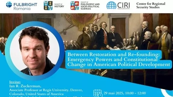 Conferință Fulbright la UAIC: Ian R. Zuckerman despre criză, constituție și dezvoltare politică în SUA”