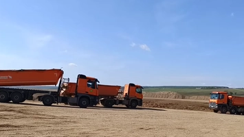 Cum arată în prezent lucrările la nodul turbion de la Pașcani pe Lotul 3 al Autostrăzii A7