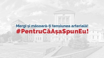 Universitatea de Medicină și Farmacie „Grigore T. Popa” din Iași se alătură, în calitate de partener instituțional, campaniei naționale de informare și educare medicală „Măsoară-ți tensiunea arterială! #PentruCăAșaSpunEu”