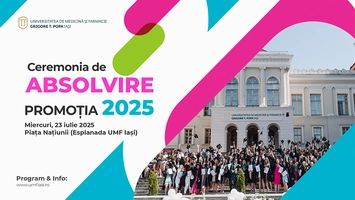 Universitatea de Medicină și Farmacie „Grigore T. Popa” din Iași celebrează Promoția 2025 printr-o ceremonie festivă
