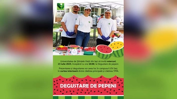 Universitatea de Științele Vieții „Ion Ionescu de la Brad” Iași organizează degustare de pepeni cu soiuri locale și sustenabile