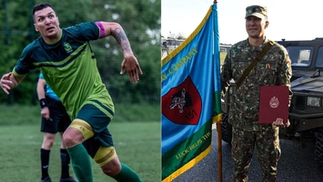 Un soldat profesionist a revenit din misiune în Kosovo, pe terenul de fotbal! Alexandru Marin va fi noul atacant de la USV Iași