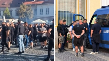 Violențe în centrul Sibiului înaintea meciului Steaua – Poli Timișoara. Jandarmii au intervenit în forță