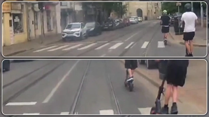 Vatmanii din Iași sunt terorizați de un grup de adolescenți pe trotinete electrice. Aceștia fac depășiri periculoase și se prind de tramvaie în mers