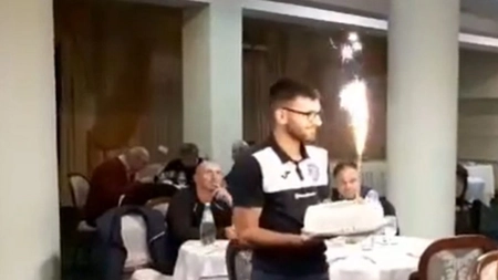 Surpriză pentru Ovidiu Horșia în cantonamentul Politehnicii Iași - VIDEO