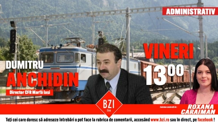LIVE VIDEO Directorul CFR Marfă, prezent în studioul BZI LIVE! Nu ratați cele mai proaspete informații despre proiectele derulate de această instituție - FOTO