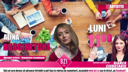 LIVE VIDEO Fondatoarea Academiei Junior, organizatoarea a renumite festivaluri, Alina Babcinețchi vine la BZI LIVE să discute despre secretele care au propulsat-o dar şi despre proiectele anului 2020 - FOTO