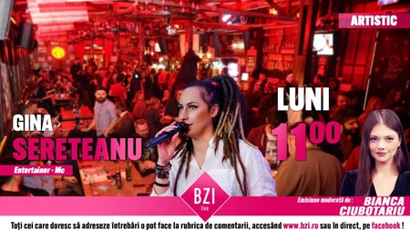 LIVE VIDEO - Cel mai cunoscut și căutat MC al Iașului, prezent în platoul BZI LIVE. Gina Sereteanu va discuta despre experiența sa din localurile ieșene, dar și despre petrecerile pentru copii - FOTO