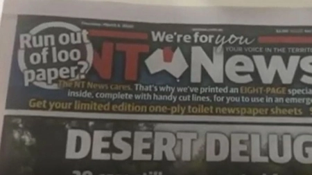 Bizar! Criză de hârtie igienică în Australia! Un ziar şi-a lăsat ultimele 8 pagini goale pentru a putea fi folosite la toaletă! Editorul publicatiei: ''S-a vandut bine, n-a fost o ediţie de rahat'' - VIDEO