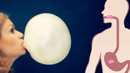 Ce se întâmplă dacă înghiţi guma de mestecat?