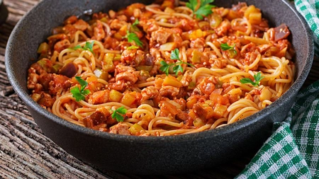 Reţetă de spaghete cu carne