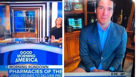 Reporter, surprins fără pantaloni în timpul unei transmisiuni în direct de acasă - VIDEO