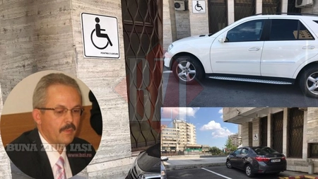 Fostul deputat Anton Doboș explică de ce parchează în locuri interzise! A fost surprins de mai multe ori pe locurile destinate persoanelor cu dizabilități. Și-a sfidat toți colegii din Finanțele ieșene