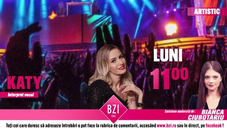 LIVE VIDEO - Despre colaborări și proiecte pe perioada pandemiei de coronanavirus. Katy Ciobotariu, artist vocal invitată la BZI LIVE - FOTO