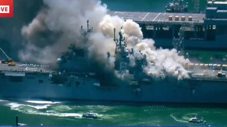 Explozie la o bază navală americană: 17 militari și 4 civili răniți - VIDEO