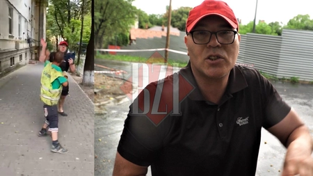 Imagini șocante! Profesorul universitar Florin Murariu din Iași nimicește în bătaie un muncitor de pe stradă. Altercația violentă a avut loc chiar în fața casei sale din Copou. Polițiștii au deschis dosar penal - FOTO, VIDEO