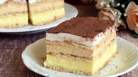 Prăjitură fără coacere - Rapidă și cu biscuiți, pentru pofticioși