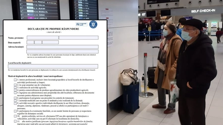 Este oficial! Revin declarațiile pe propria răspundere. Trebuie să o completăm ca să ieșim din casă