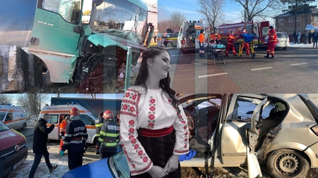 O comunitate întreagă în doliu după cumplitul accident de la Iași. Trei morți conduși simultan pe ultimul drum la Țibănești. Cântăreața care a provocat accidentul și mama ei nu vor participa la funeralii