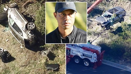 Tiger Woods a fost operat de urgență după accidentul rutier pe care l-a avut - FOTO, VIDEO
