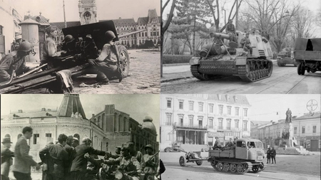 Iașul sub asediu în 1944! Imagini inedite din oraș în timpul celui de-Al Doilea Război Mondial. Clădiri bombardate și Palatul Culturii, luat cu asalt - GALERIE FOTO