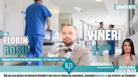 LIVE VIDEO - Doar la BZI LIVE dr. Florin Roșu, managerul Spitalului de Boli Infecțioase Iași, avertizează populația cu privire la valul 3 al pandemiei de COVID-19