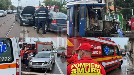 Un accident cu victimă s-a produs în fiecare oră vineri doar în municipiul Iași. Ploaia măruntă a făcut haos în trafic. Care este explicația?