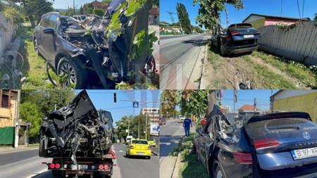 Medicul rezident beat care a rupt cu maşina un stâlp din zona Bucium Iași a fost reținut de oamenii legii - EXCLUSIV, UPDATE