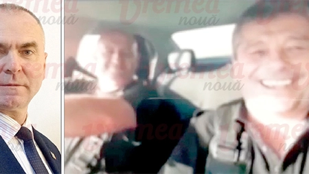 Chef şi voie bună la Poliţia Locală din Bârlad unde doi poliţişti s-au filmat în timp ce mergeau cu maşina cu manelele date la maxim - VIDEO